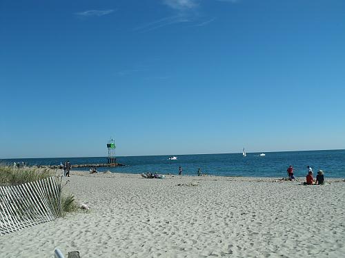 Sunbathers on Smugglers Beach