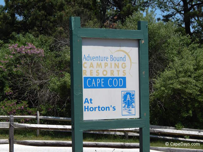 Sign directing visitors to Adventure Bound Camping Area Sign directing visitors to Adventure Bound Camping Area