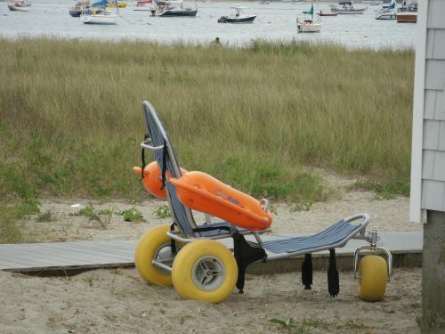 Mobi-chair at Kalmus Beach in Hyannis
