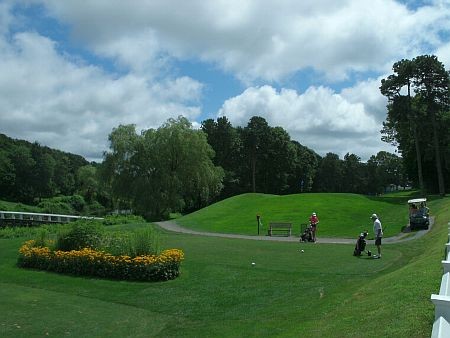 People golfing on Cape Cod