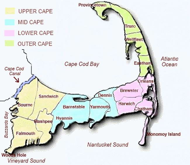 Map Of Cape Cod Towns The Best Cape Cod Towns: Which Vacation Town To Choose?