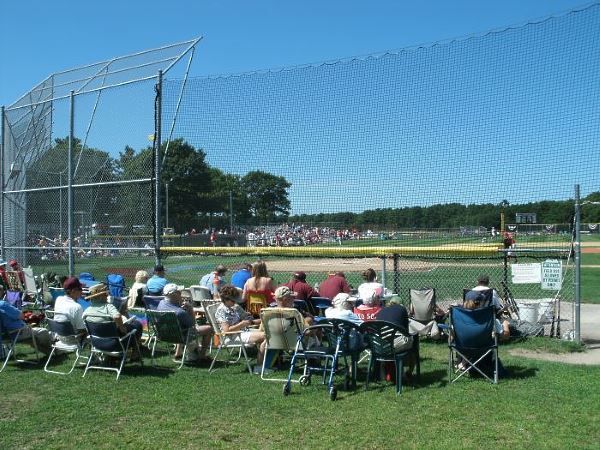 Lawn seating at Red Wilson Field in Yarmouth