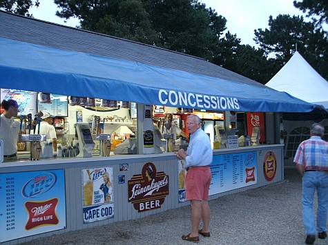 Food and drink concessions at the Melody Tent Food and drink concessions at the Melody Tent
