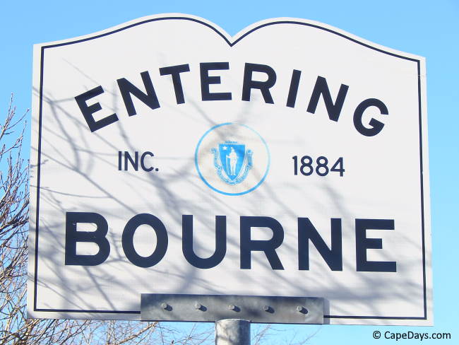 entering bourne sign