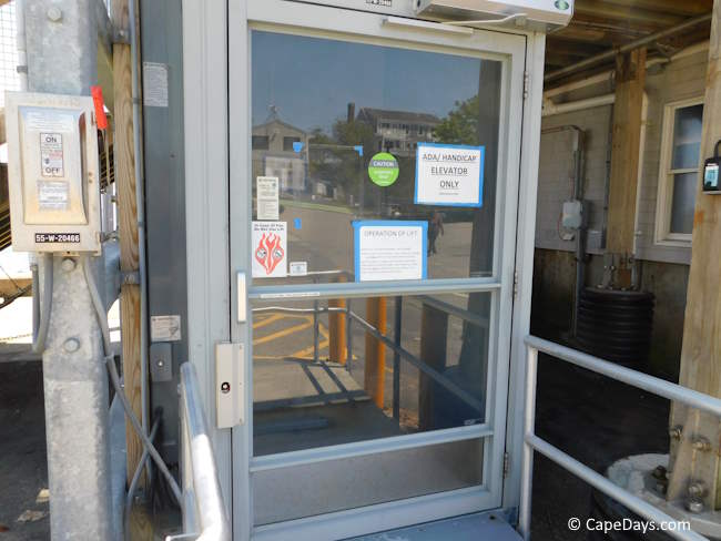 Entrance to ADA/handicap access elevator to the observation platform