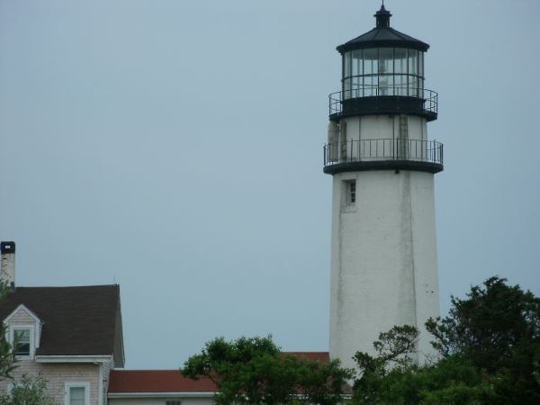 Close-up view of Cape Cod Lighthouse