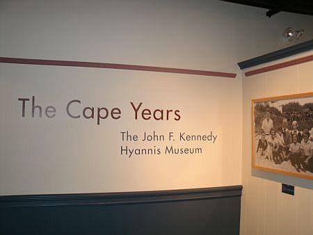 Sign inside John F. Kennedy Hyannis Museum