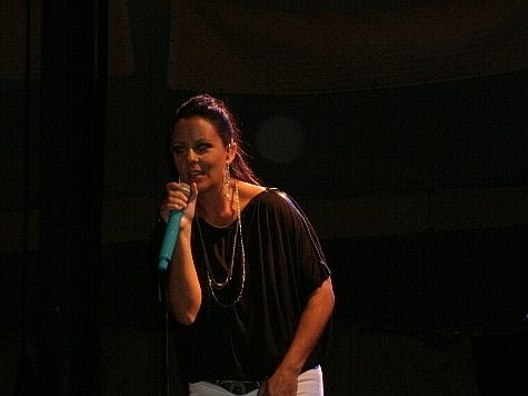 Sara Evans live on the Melody Tent stage Sara Evans live on the Melody Tent stage