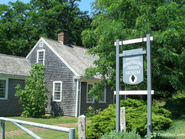 Outside view of museum building and street sign