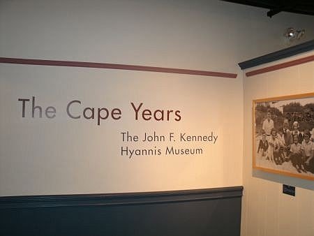 sign inside john f kennedy hyannis museum